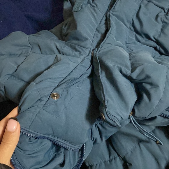 Land’s end blue winter coat - Picture 3 of 3